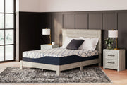 12 Inch Chime Elite 2.0 - California King Mattress - White / Blue - R&R Furniture Gallery (Fountain Valley, CA)