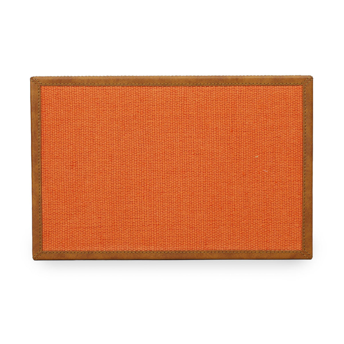 Acre - Cotton Jute Jewelry Box - Orange - R&R Furniture Gallery (Fountain Valley, CA)