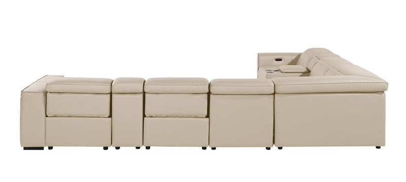 1224 - 8-Piece L-Shaped Sectional Sofa In With 4 Power Recliners & Power Headrests