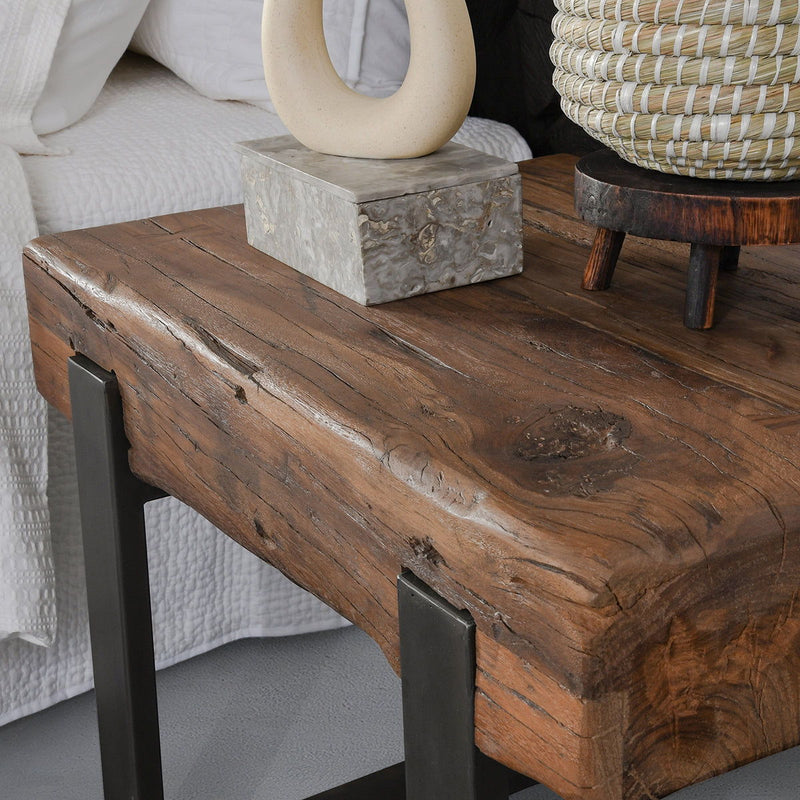 Duarte - End Table - Rustic Brown - R&R Furniture Gallery (Fountain Valley, CA)
