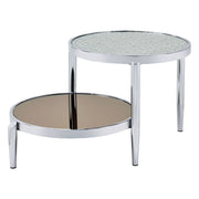 Abbe - Coffee Table - Glass & Chrome - R&R Furniture Gallery (Fountain Valley, CA)