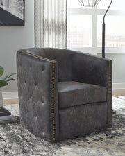 Brentlow - Swivel Accent Chair - R&R Furniture Gallery (Fountain Valley, CA)
