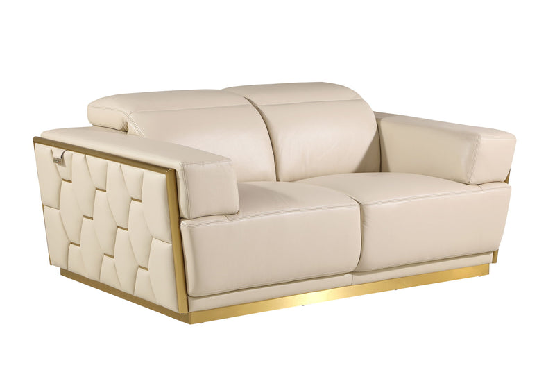 1111 - Leather Loveseat - R&R Furniture Gallery (Fountain Valley, CA)