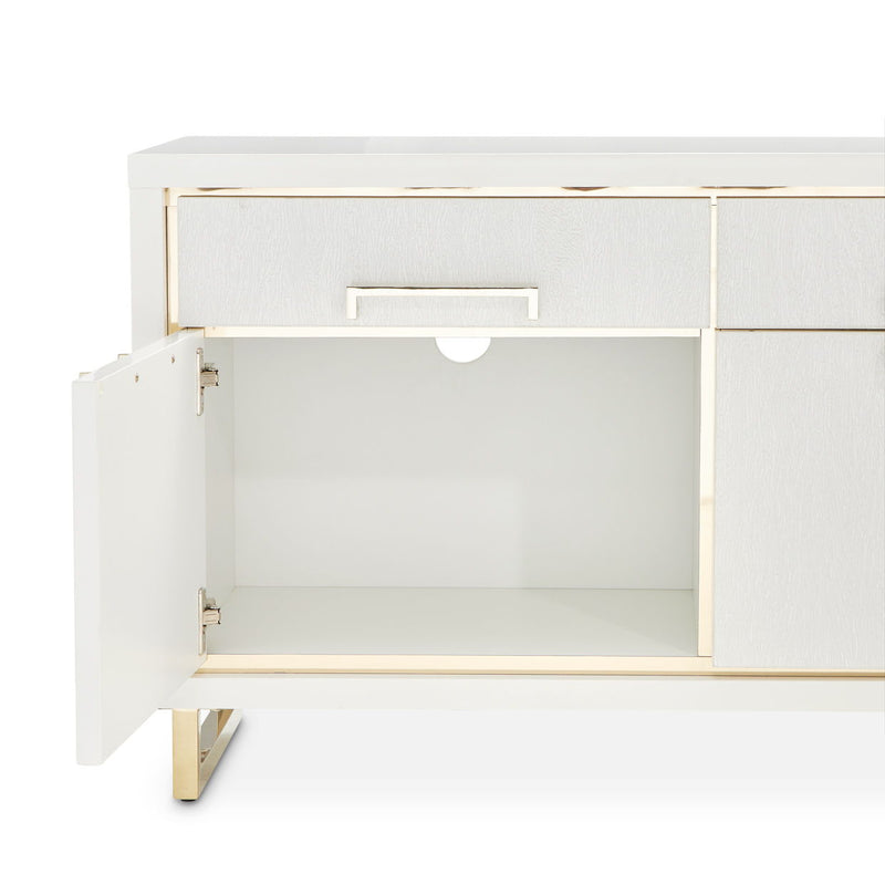 Palm Gate - Media Cabinet - Cloud White - R&R Furniture Gallery (Fountain Valley, CA)