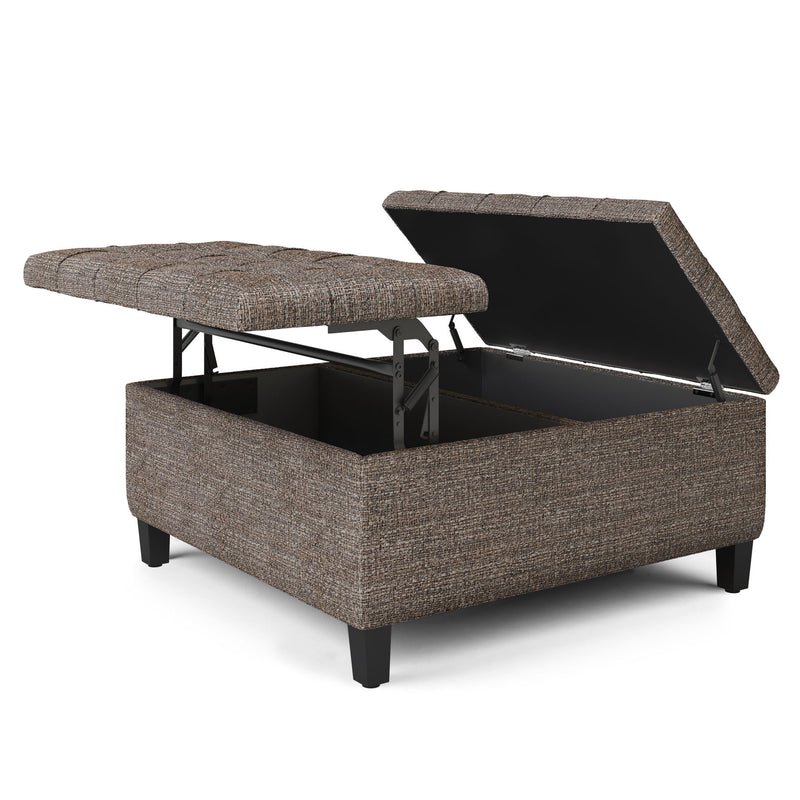 Harrison - Upholstered Coffee Table Storage Ottoman - R&R Furniture Gallery (Fountain Valley, CA)