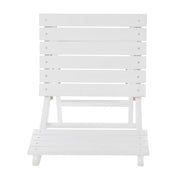 Set of two Noble House outdoor foldable wood dining chairs with slat design, perfect for patio or garden seating.