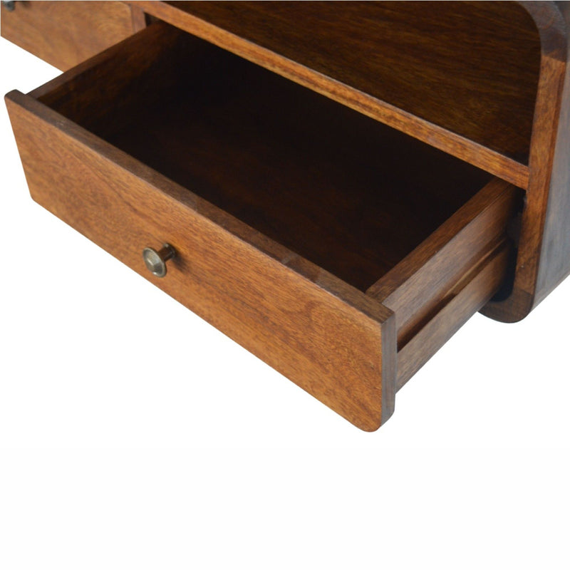 Floating Open Console - Chestnut - R&R Furniture Gallery (Fountain Valley, CA)