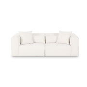 Tarra - Chenille Modular Loveseat - Cream - R&R Furniture Gallery (Fountain Valley, CA)