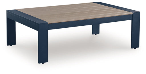 East Beach - Blue - Rectangular Cocktail Table - R&R Furniture Gallery (Fountain Valley, CA)