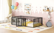 Metal Floor Bed Frame With Fence And Door - R&R Furniture Gallery (Fountain Valley, CA)