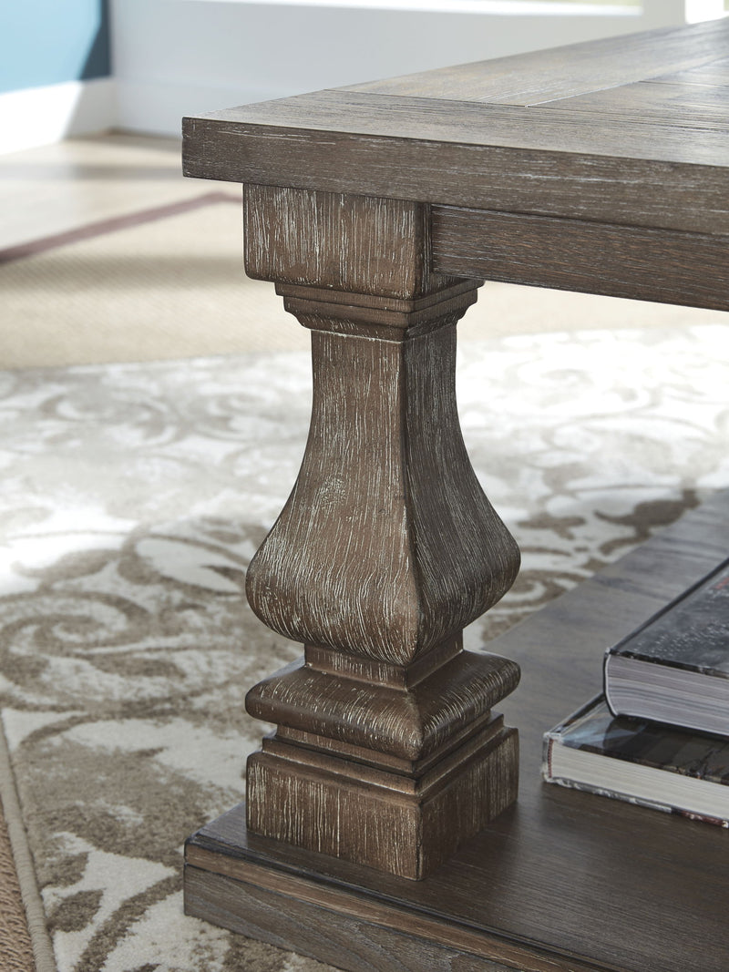 Johnelle - Rectangular Cocktail Table - Gray - R&R Furniture Gallery (Fountain Valley, CA)