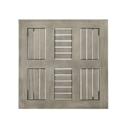Dexterity - Outdoor Square Side Table With Wood Frame - Gray - R&R Furniture Gallery (Fountain Valley, CA)