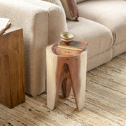 Classic Home Vela accent table with a sleek, modern design and a smooth surface, perfect for living room or bedroom decor.