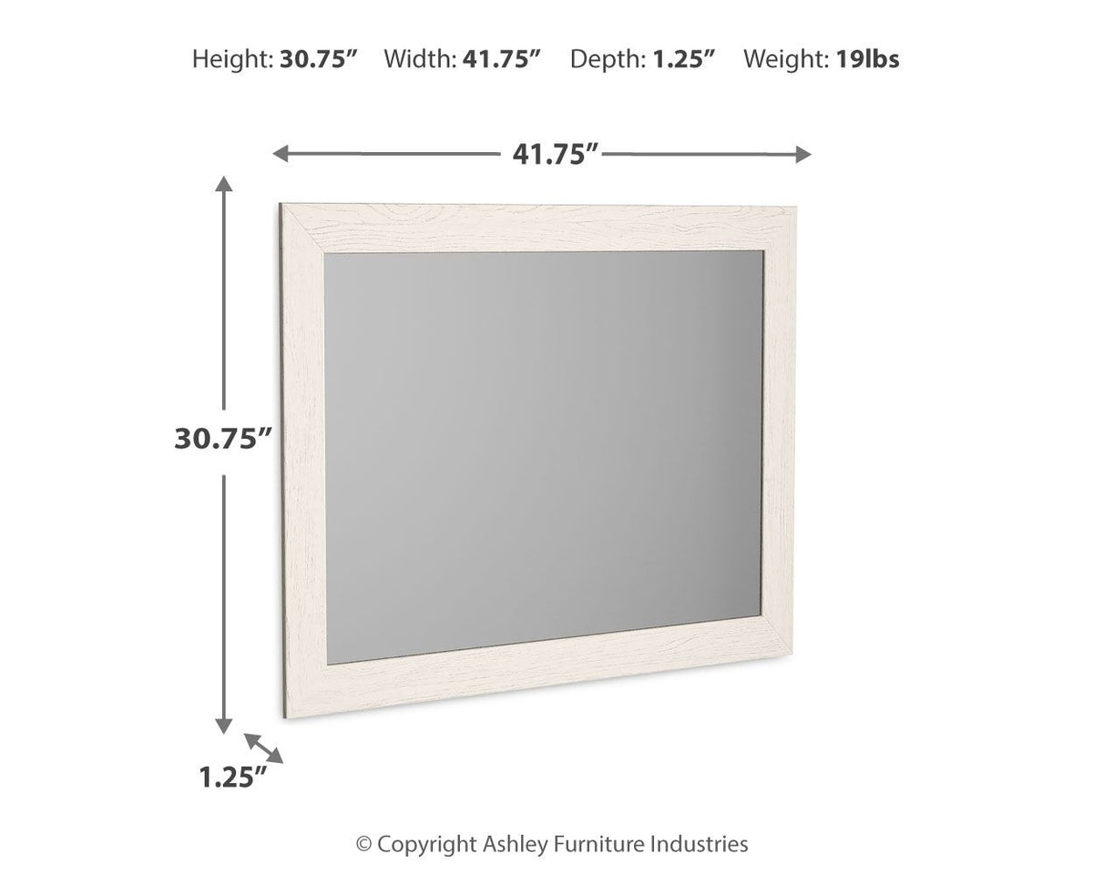Stelsie - Bedroom Mirror - White - R&R Furniture Gallery (Fountain Valley, CA)