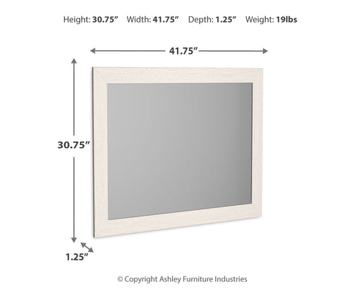 Stelsie - Bedroom Mirror - White - R&R Furniture Gallery (Fountain Valley, CA)