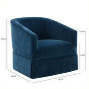 Elm - Skirted Swivel Chair - R&R Furniture Gallery (Fountain Valley, CA)