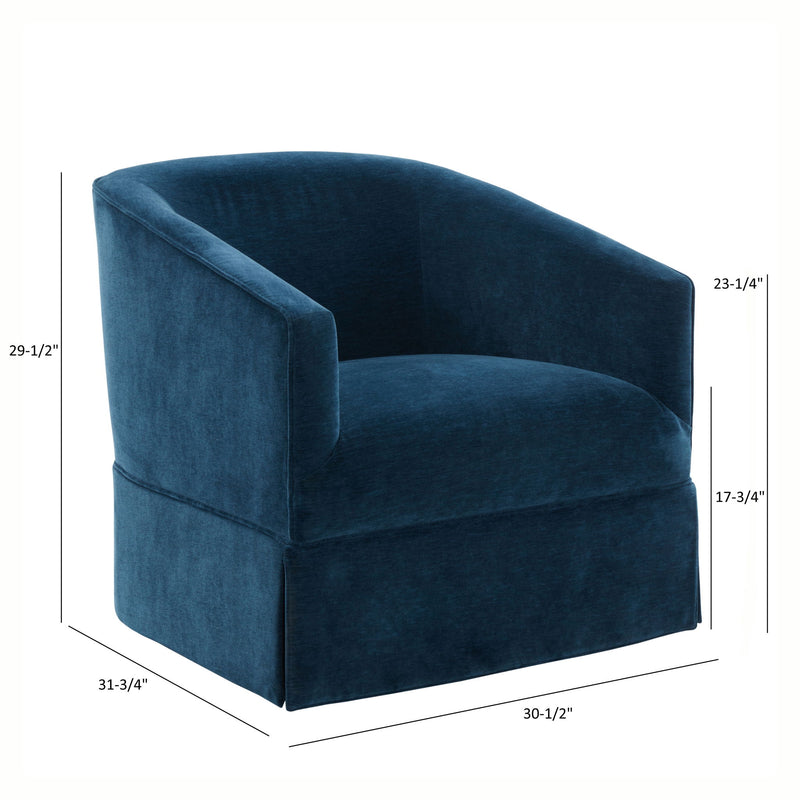 Elm - Skirted Swivel Chair - R&R Furniture Gallery (Fountain Valley, CA)