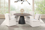 Broager - Round Table, Rustic Oak/Dark Walnut