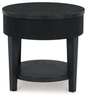 Marstream - Round End Table - Black - R&R Furniture Gallery (Fountain Valley, CA)