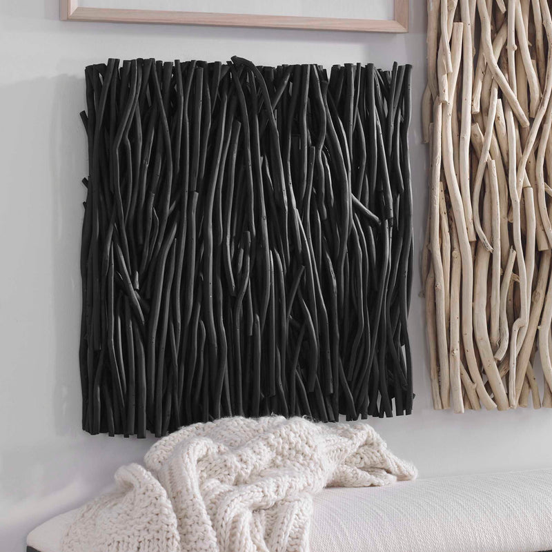 Gathered Teak - Square Wood Wall Decor