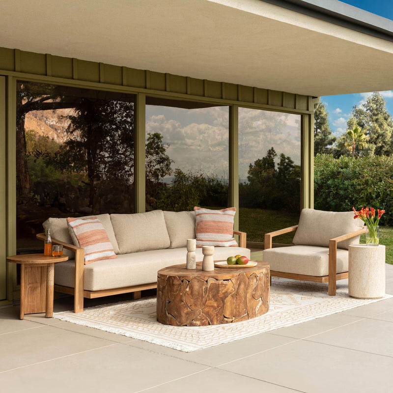 Redford - Outdoor Sofa Chair - Sand And Natural