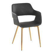 Set of two Lumi Source Margarite contemporary dining chairs with sleek modern design and versatile seating style.
