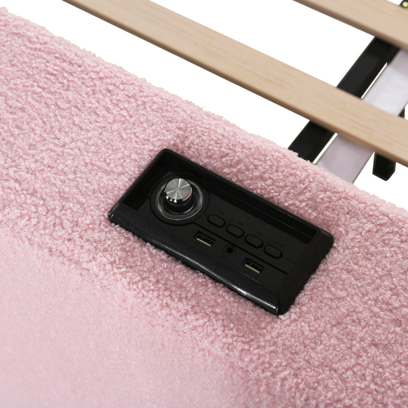 Upholstered Daybed With Storage Armrests, Trundle And Latest Integrated tooth Audio System - R&R Furniture Gallery (Fountain Valley, CA)