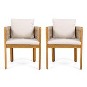 Outdoor Dining Chairs With Mix Rope Handles (Set of 2) - R&R Furniture Gallery (Fountain Valley, CA)