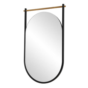 Mirror - Satin Black / Gold Leaf