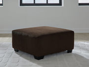 Kimlee - Oversized Accent Ottoman - Chocolate - R&R Furniture Gallery (Fountain Valley, CA)