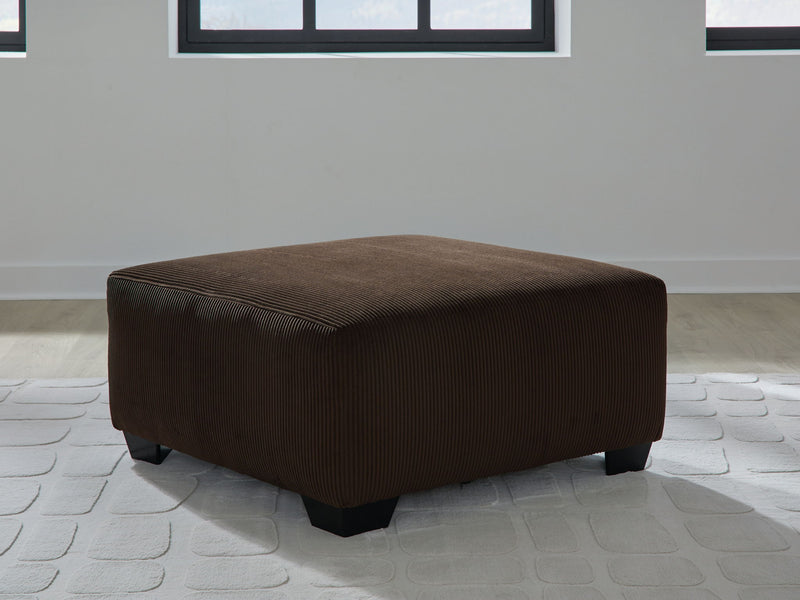 Kimlee - Oversized Accent Ottoman - Chocolate - R&R Furniture Gallery (Fountain Valley, CA)