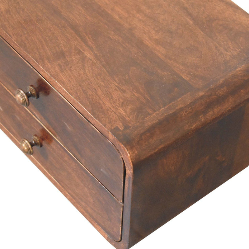Curved Wall Mounted Bedside Nightstand - R&R Furniture Gallery (Fountain Valley, CA)