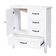 30" Bathroom Vanity With Sink, 3 Drawers, Adjustable Feet - R&R Furniture Gallery (Fountain Valley, CA)