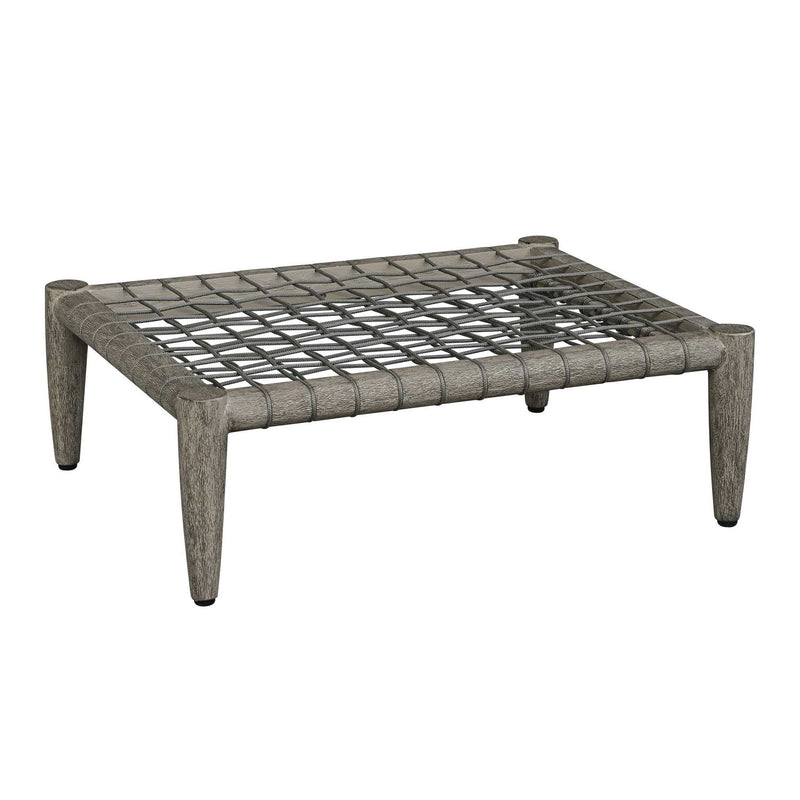 Borneo - Cushion Outdoor Ottoman - White