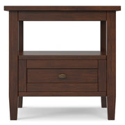 Warm Shaker - End Table With Smooth Drawer Storage - Brown - R&R Furniture Gallery (Fountain Valley, CA)