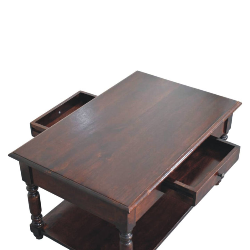 Turned Legs Drawer Table - R&R Furniture Gallery (Fountain Valley, CA)