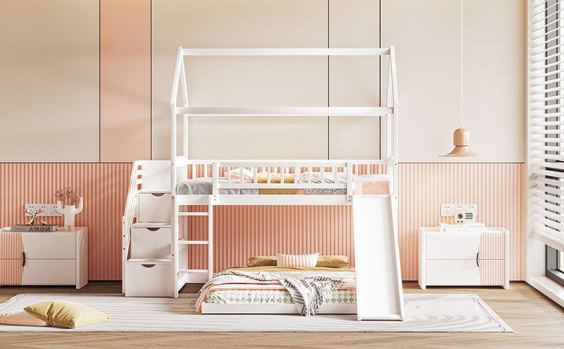 House Bunk Bed With Slide - R&R Furniture Gallery (Fountain Valley, CA)