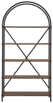 Galtbury - Bookcase - Brown / Black - R&R Furniture Gallery (Fountain Valley, CA)