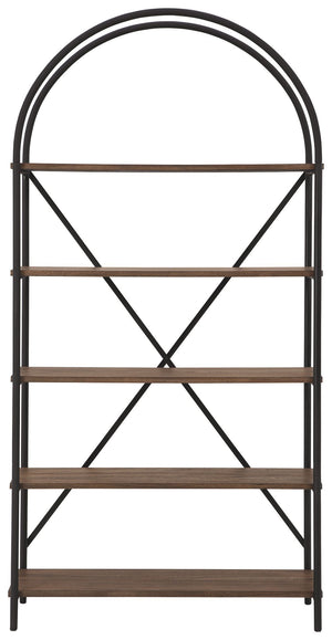 Galtbury - Bookcase - Brown / Black - R&R Furniture Gallery (Fountain Valley, CA)