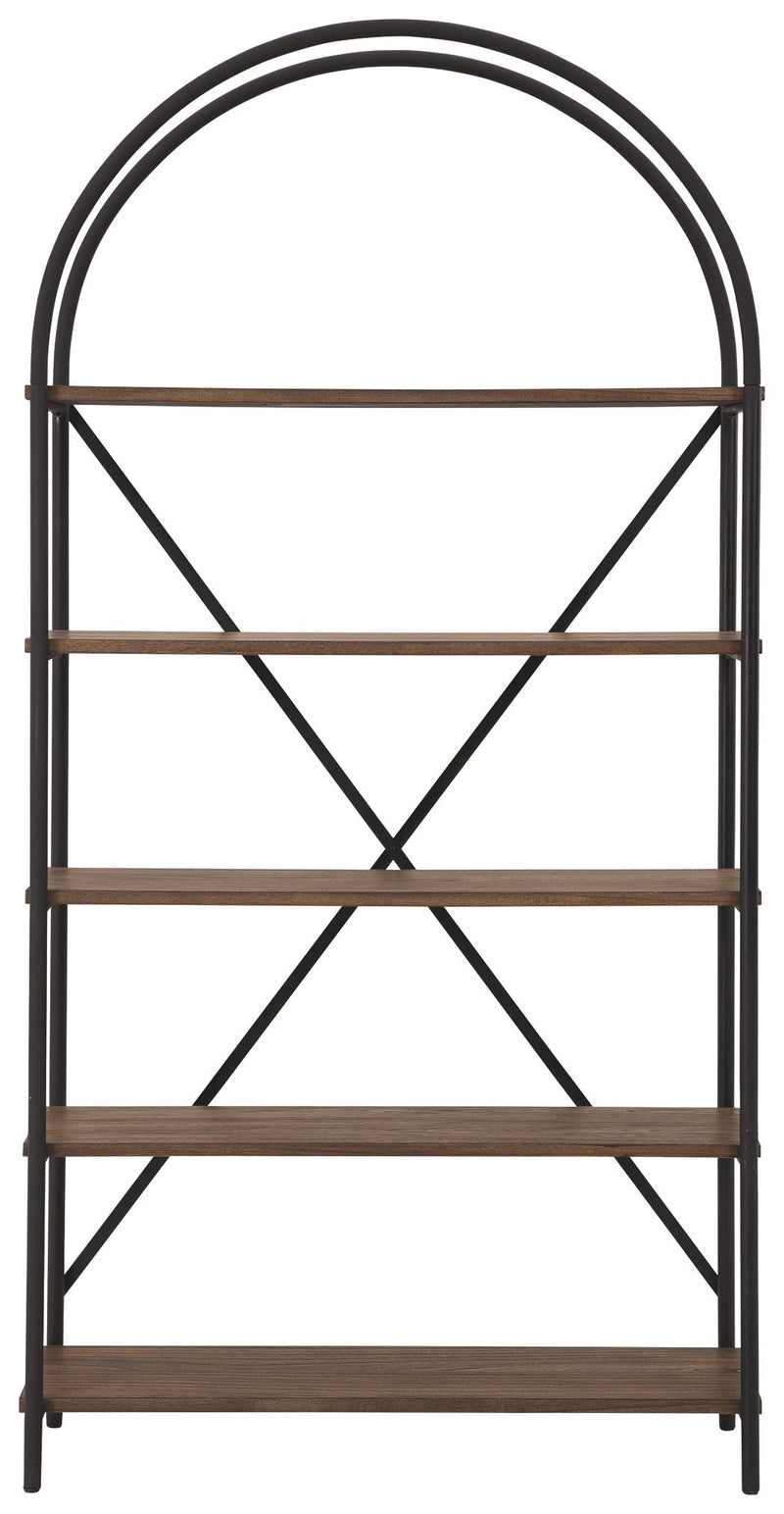 Galtbury - Bookcase - Brown / Black - R&R Furniture Gallery (Fountain Valley, CA)