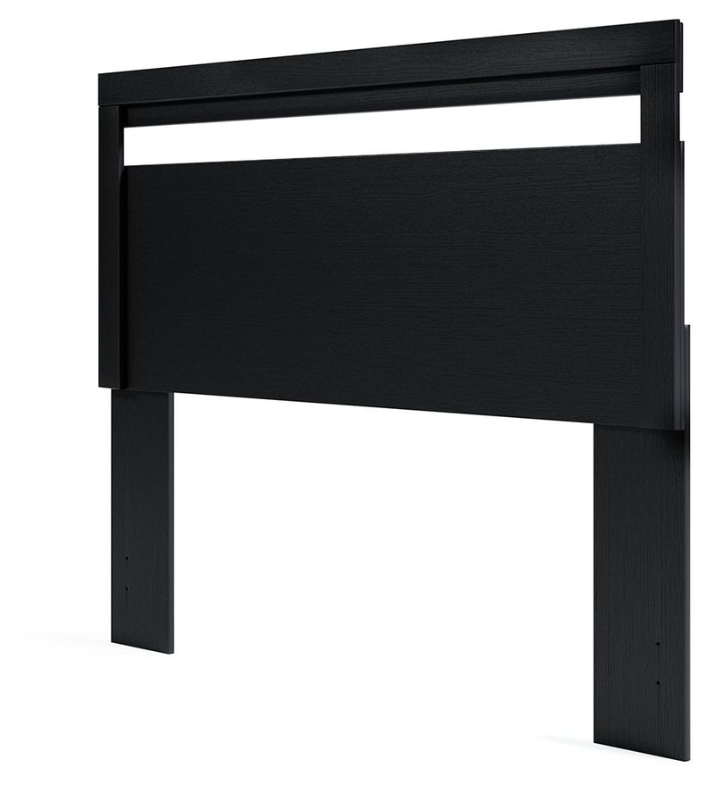 Finch - Queen Panel Headboard - Black - R&R Furniture Gallery (Fountain Valley, CA)