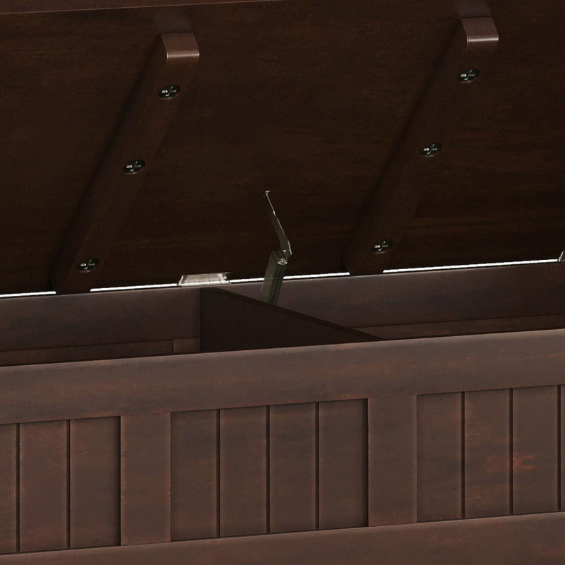 Acadian - Entryway Storage Bench With Shelf - Brown - R&R Furniture Gallery (Fountain Valley, CA)