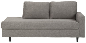 Lyman - RAF Corner Chaise - Graphite - R&R Furniture Gallery (Fountain Valley, CA)
