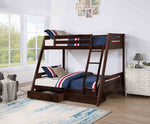 Emilee - Twin/Full Bunk Bed, Dark Walnut