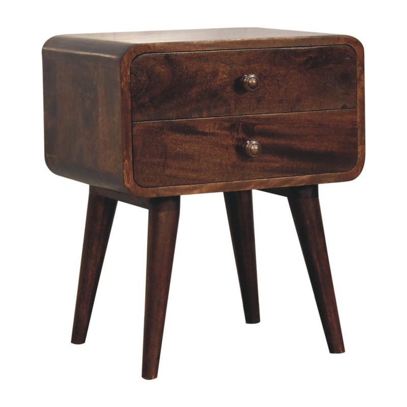 Curved Nightstand, - R&R Furniture Gallery (Fountain Valley, CA)