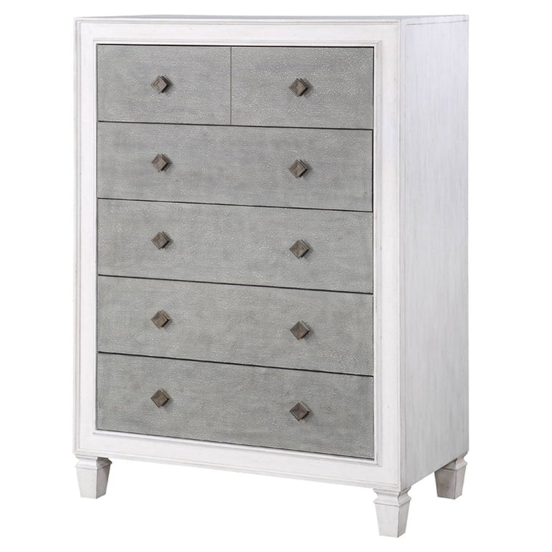 Katia - Chest - Rustic Gray & Weathered White - R&R Furniture Gallery (Fountain Valley, CA)
