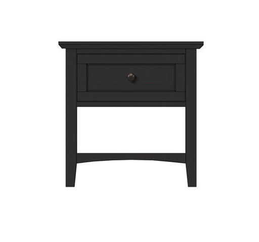 Modus Grace Small Nightstand Raven finished wood with sleek design and single drawer, ideal for bedroom storage.