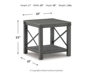 Freedan - Square End Table - Grayish Brown - R&R Furniture Gallery (Fountain Valley, CA)