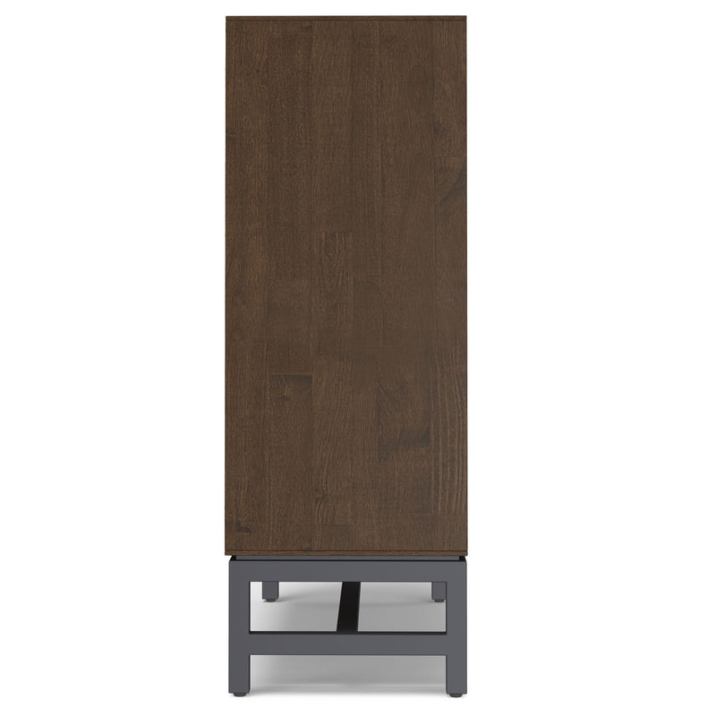 Banting Solid Wood Sideboard Buffet with Metal Frame — Modern Industrial Dining Room Storage - R&R Furniture Gallery (Fountain Valley, CA)