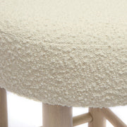 Carmel - Boucle and Solid Wood Counter Stool - R&R Furniture Gallery (Fountain Valley, CA)